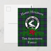Scottish Clan Armstrong Holiday Briefkaart (Voorkant / Achterkant)