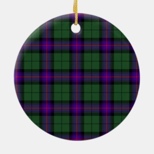 Scottish Clan Armstrong Modern Tartan en Crest Keramisch Ornament (Achterkant)