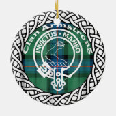 Scottish Clan Armstrong Tartan en Crest Keramisch Ornament (Achterkant)