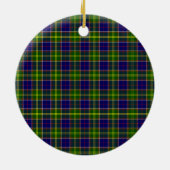 Scottish Clan Arnott Tartan en Crest Keramisch Ornament (Achterkant)