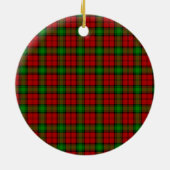 Scottish Clan Auchinleck Tartan en Crest Keramisch Ornament (Achterkant)
