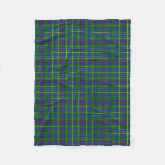 Scottish Clan Bailey Tartan Pset Fleece Deken (Voorkant)