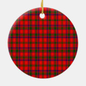 Scottish Clan Bain Tartan en Crest Keramisch Ornament (Achterkant)