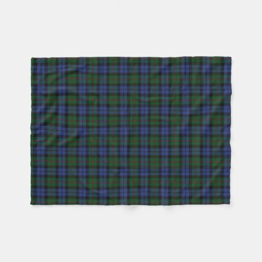 Scottish Clan Baird Classic Tartan Fleece Deken (Voorkant (Horizontaal))