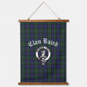 Scottish Clan Baird Crest Tartan Hangend Wandkleed (Voorkant)