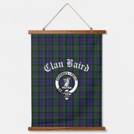 Scottish Clan Baird Crest Tartan Hangend Wandkleed