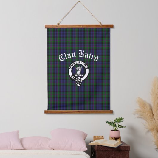 Scottish Clan Baird Crest Tartan Hangend Wandkleed (Slaapkamer)