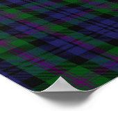 Scottish Clan Baird Crest Tartan Poster (Hoek)