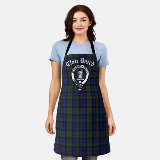 Scottish Clan Baird Crest Tartan Schort (Gedragen)