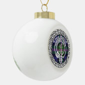 Scottish Clan Baird Tartan en Crest Keramische Bal Ornament (Links)