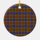 Scottish Clan Balfour Modern Tartan en Crest Keramisch Ornament (Achterkant)