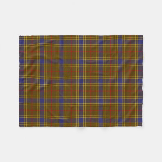 Scottish Clan Balfour Tartan Pset Fleece Deken (Voorkant (Horizontaal))