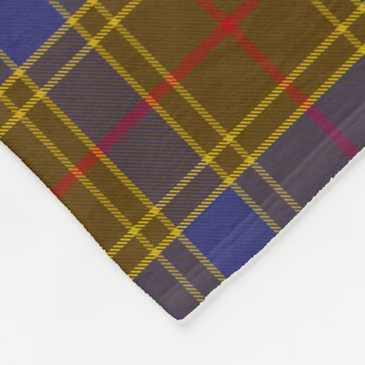 Scottish Clan Balfour Tartan Pset Fleece Deken (Hoek)