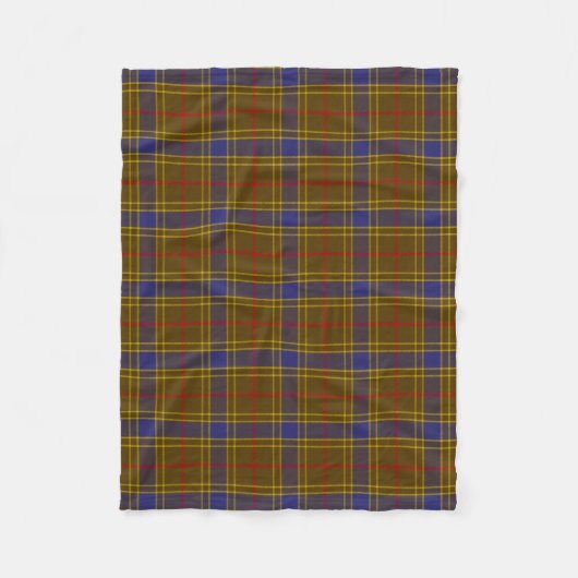 Scottish Clan Balfour Tartan Pset Fleece Deken (Voorkant)