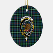 Scottish Clan Bannatyne Tartan en Crest Keramisch Ornament (Rechts)
