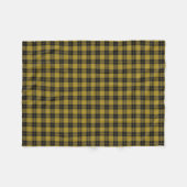 Scottish Clan Barclay Dress Yellow Classic Tartan Fleece Deken (Voorkant (Horizontaal))