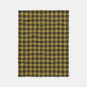 Scottish Clan Barclay Dress Yellow Classic Tartan Fleece Deken