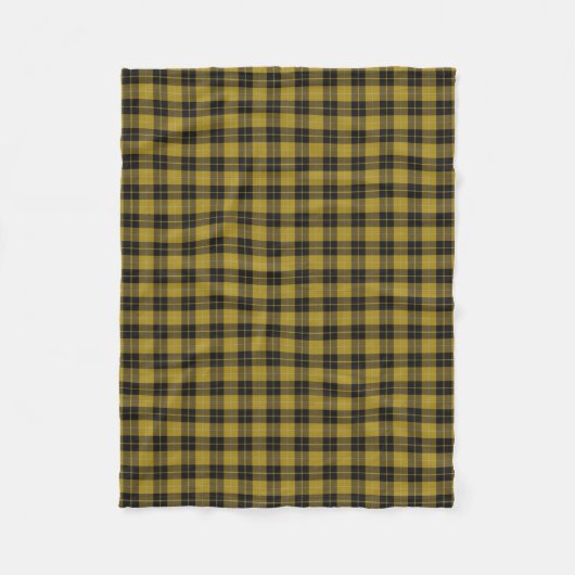 Scottish Clan Barclay Dress Yellow Classic Tartan Fleece Deken (Voorkant)