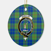 Scottish Clan Barclay Hunting Ancient Tartan and C Keramisch Ornament (Links)
