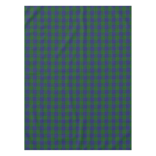 Scottish Clan Barclay Hunting Green Blue Tartan Tafelkleed (Voorkant)