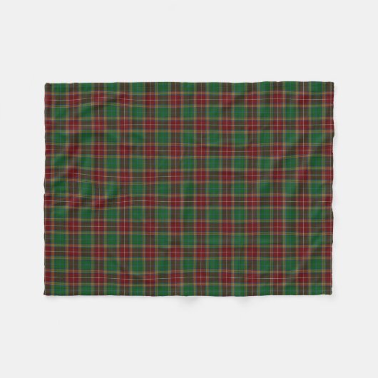 Scottish Clan Baxter Classic Tartan Fleece Deken (Voorkant (Horizontaal))