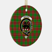 Scottish Clan Baxter Modern Tartan en Crest Keramisch Ornament (Rechts)