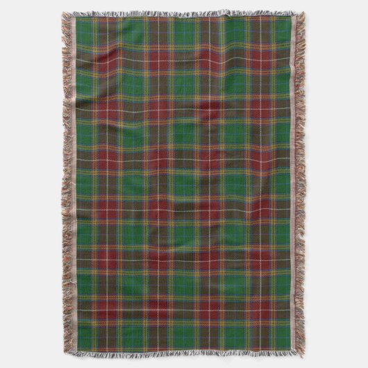Scottish Clan Baxter Tartan Deken (Voorkant Verticaal)