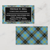 Scottish Clan Bell Tartan Pset Visitekaartje (Voorkant / Achterkant)