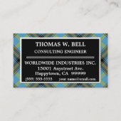 Scottish Clan Bell Tartan Pset Visitekaartje (Voorkant)