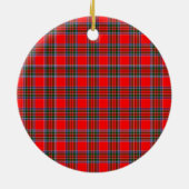 Scottish Clan Binning Tartan en Crest Keramisch Ornament (Achterkant)