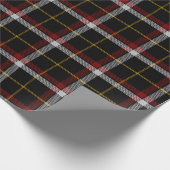 Scottish Clan Black Tartan Pset Cadeaupapier (Hoek)