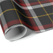 Scottish Clan Black Tartan Pset Cadeaupapier (Rol Hoek)