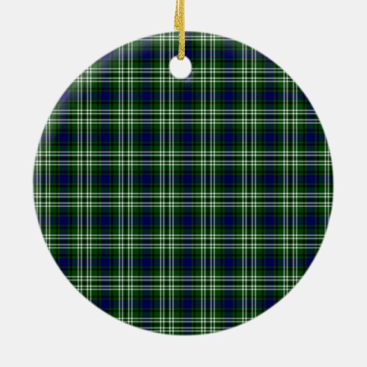 Scottish Clan Blackadder Tartan en Crest Keramisch Ornament (Achterkant)