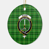 Scottish Clan Blane Tartan en Crest Keramisch Ornament (Links)