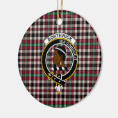 Scottish Clan Borthwick Ancient Tartan en Crest Keramisch Ornament (Links)