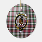 Scottish Clan Borthwick Tartan en Crest Keramisch Ornament (Links)
