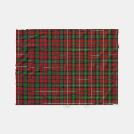 Scottish Clan Boyd Classic Tartan Fleece Deken (Voorkant (Horizontaal))