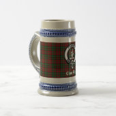 Scottish Clan Boyd Crest Badge & Tartan Bierpul (Voorkant links)