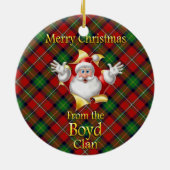 Scottish Clan Boyd kerstornament Keramisch Ornament (Achterkant)