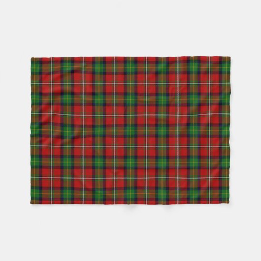 Scottish Clan Boyd Tartan Pset Fleece Deken (Voorkant (Horizontaal))