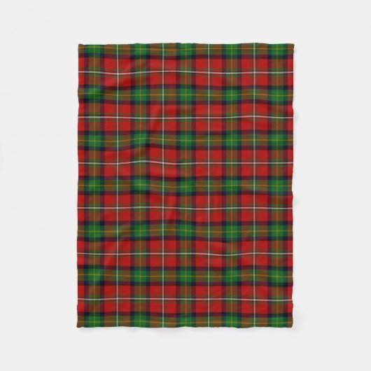 Scottish Clan Boyd Tartan Pset Fleece Deken (Voorkant)