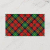 Scottish Clan Boyd Tartan Pset Visitekaartje (Achterkant)