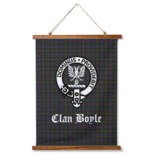 Scottish Clan Boyle Crest Badge & Tartan