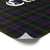 Scottish Clan Boyle Crest Badge & Tartan Poster (Hoek)
