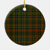 Scottish Clan Brisbane Tartan en Crest Keramisch Ornament (Achterkant)
