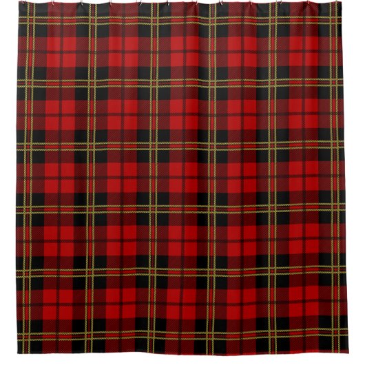 Scottish Clan Brodie Tartan Pset Douchegordijn (Voorkant)
