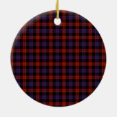 Scottish Clan Broun Modern Tartan en Crest Keramisch Ornament (Achterkant)