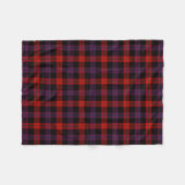 Scottish Clan Brown Tartan Pset Fleece Deken (Voorkant (Horizontaal))