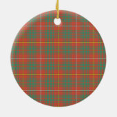 Scottish Clan Bruce Ancient Tartan and Crest Keramisch Ornament (Achterkant)