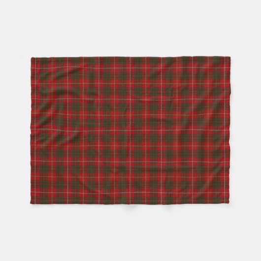 Scottish Clan Bruce Classic Tartan Fleece Deken (Voorkant (Horizontaal))